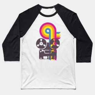 REEL TO REEL (Dark Print) Baseball T-Shirt